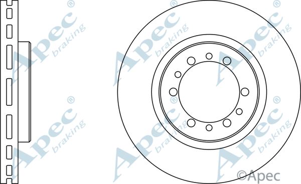 APEC BRAKING Тормозной диск DSK2138